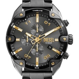 VYRIŠKAS LAIKRODIS DIESEL  Spiked Chronograph DZ4669 + DĖŽUTĖ