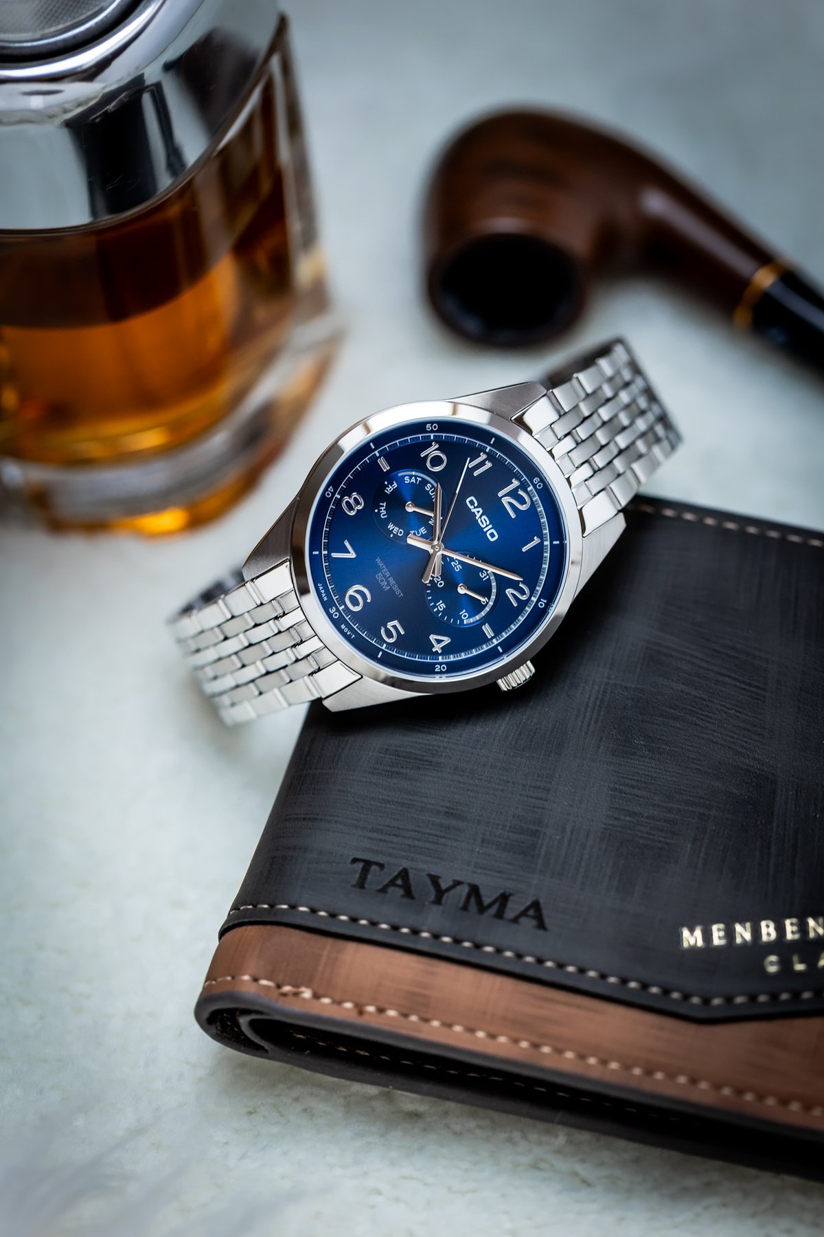 CASIO MTP-E340D-2A VYRIŠKAS LAIKRODIS (zd264b) + DĖŽUTĖ - Image 8