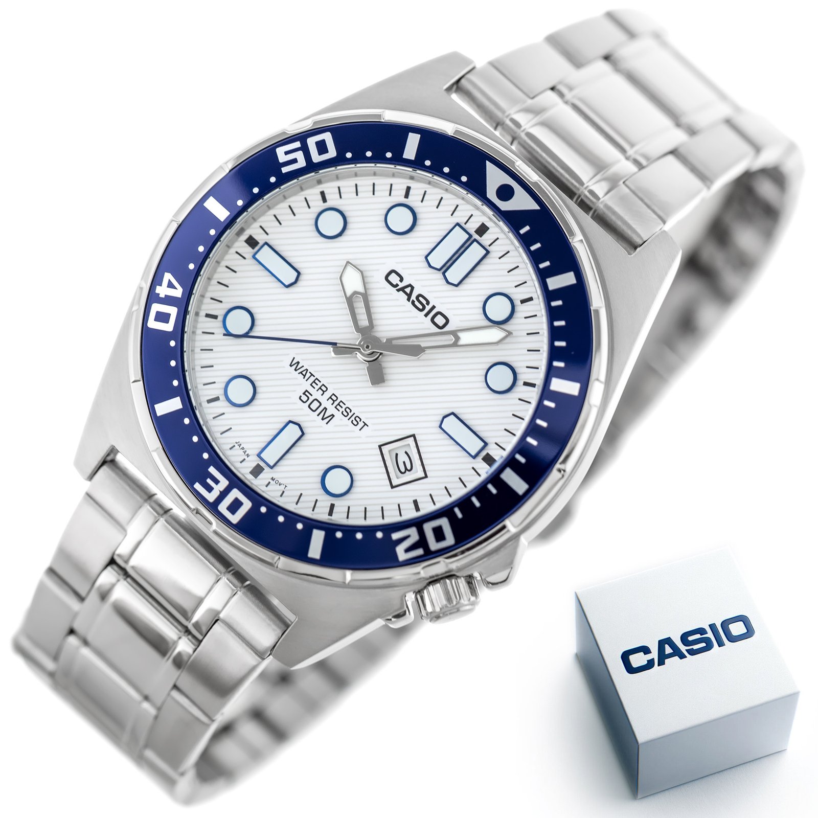Casio vyriškas laikrodis MTD-135D-7A + DĖŽUTĖ - Image 10