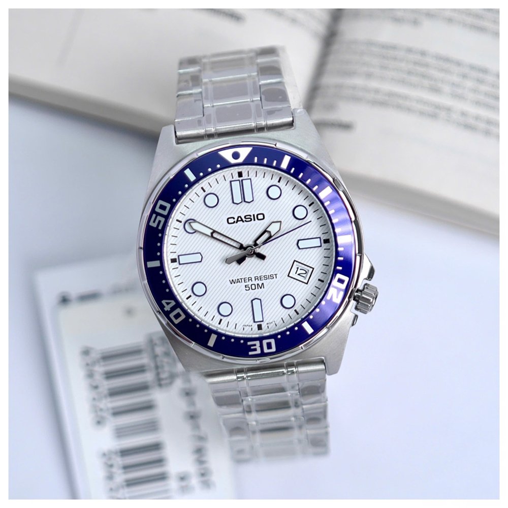 Casio vyriškas laikrodis MTD-135D-7A + DĖŽUTĖ - Image 6