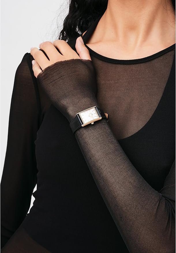 Moteriškas laikrodis DANIEL WELLINGTON Bound Black Crocodile Rose Gold 24mm DW00100698 – 7