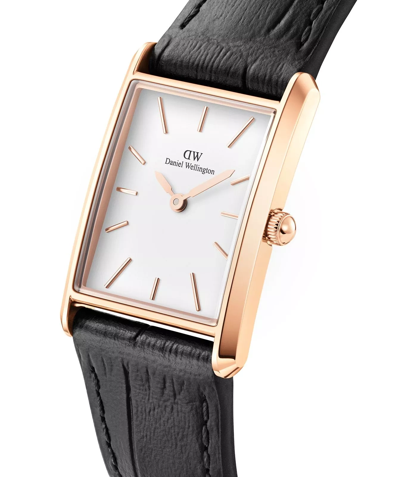Moteriškas laikrodis DANIEL WELLINGTON Bound Black Crocodile Rose Gold 24mm DW00100698 – 2