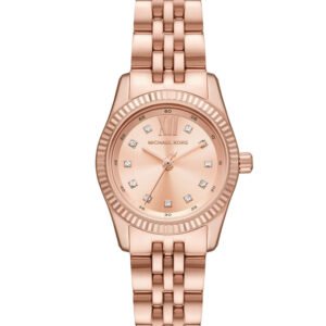 Moteriškas laikrodis MICHAEL KORS MK4739 Lexington Peve Rožinis auksas Nerūdijantis plienas 26 mm