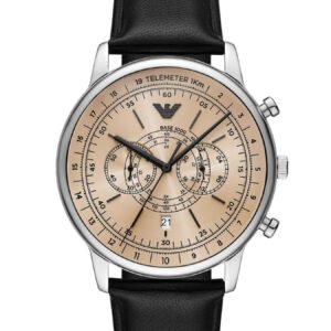 ZEGAREK MĘSKI EMPORIO ARMANI AR11634 - Minimalistinis chronografas + DĖŽUTĖ