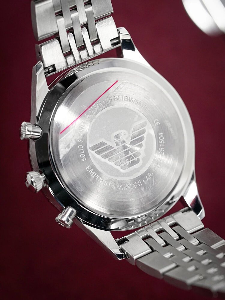 VYRIŠKI LAIKRODIS EMPORIO ARMANI CLASSIC AR1863 + DĖŽUTĖ (zi003d) - Image 6