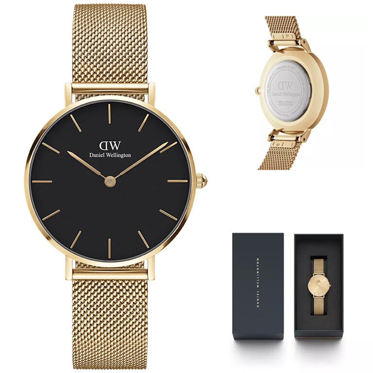 Moteriškas laikrodis DANIEL WELLINGTON DW00100345 – PETITE EVERGOLD 36 mm – 9