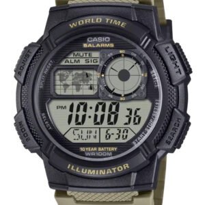 ZEGAREK MĘSKI CASIO AE-1000W-5AVEF (zd073i) - WORLD TIME + BOX