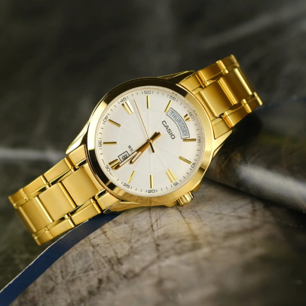 ZEGAREK MĘSKI CASIO MTP-1381GD-7A (zd191e) + BOX - Image 3