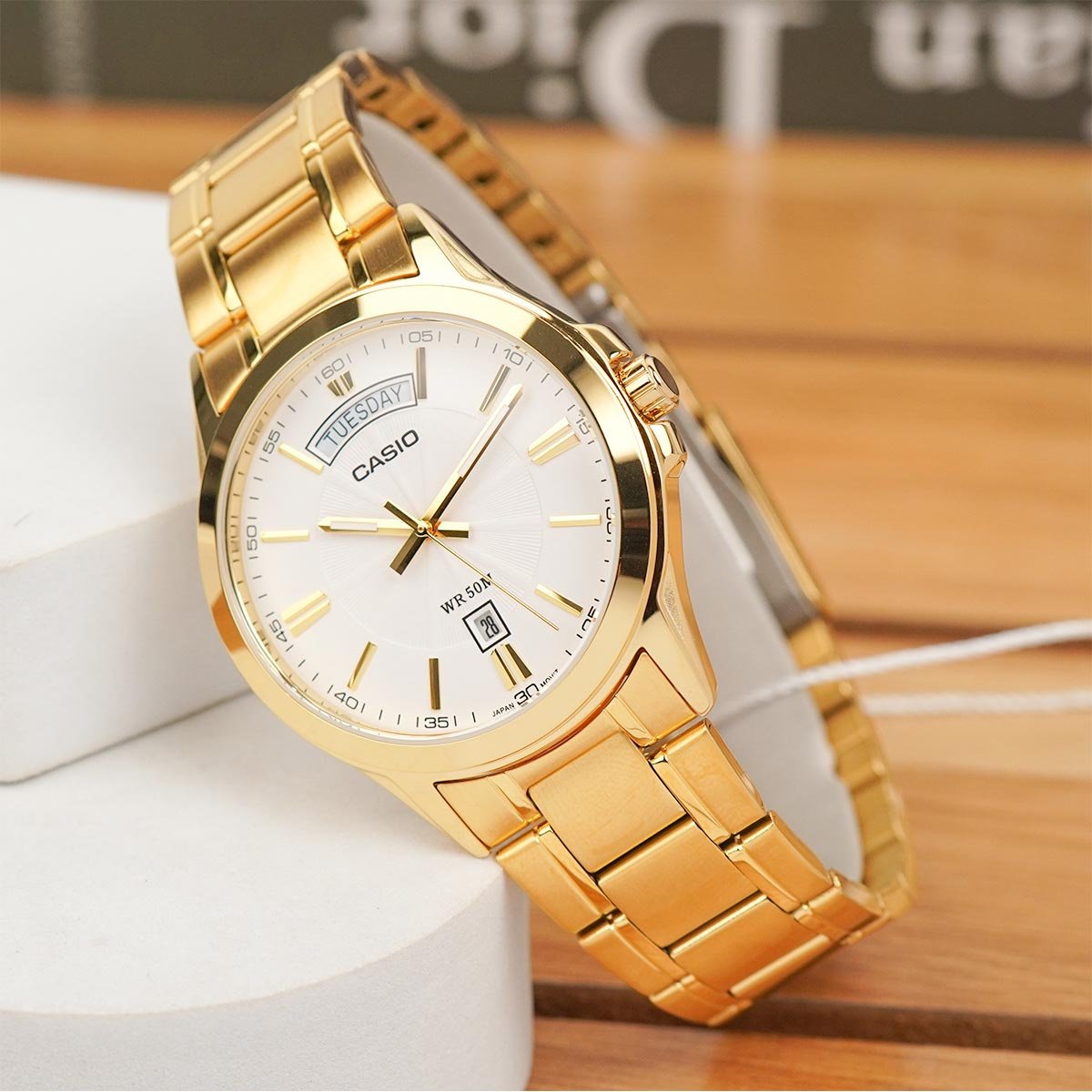 ZEGAREK MĘSKI CASIO MTP-1381GD-7A (zd191e) + BOX - Image 4