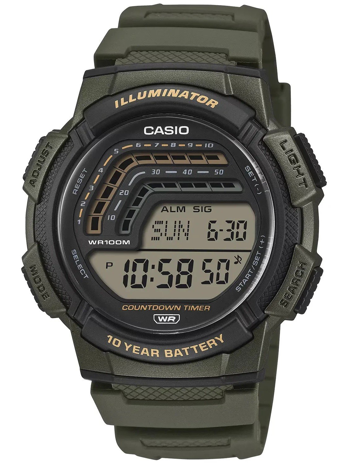 ZEGAREK MĘSKI CASIO WS-1800-3AVDF + BOX