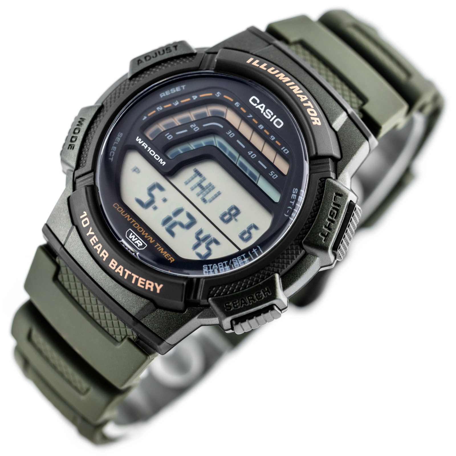 ZEGAREK MĘSKI CASIO WS-1800-3AVDF + BOX - Image 2