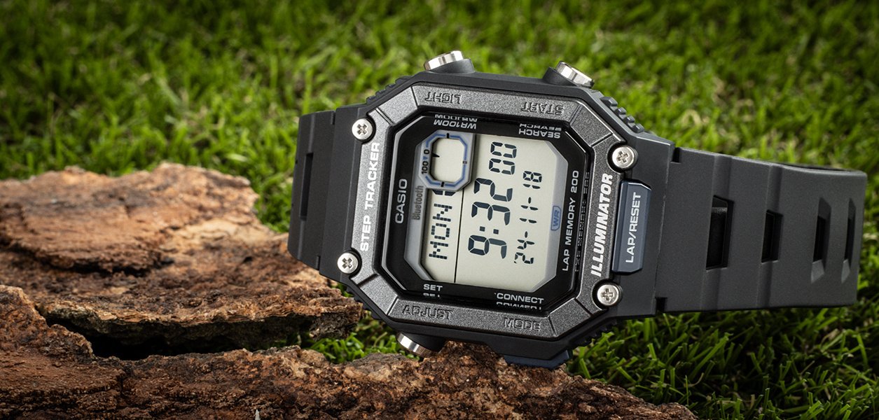 Vyriškas laikrodis CASIO skaitmeninis su mėnulio fazėmis WS-1700H-1AV – 7