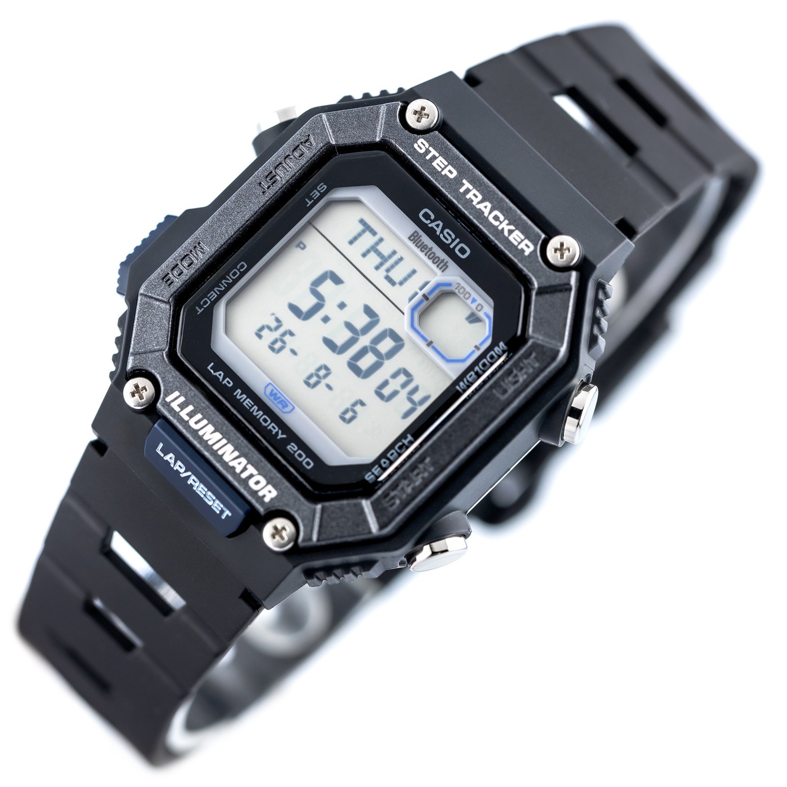 Vyriškas laikrodis CASIO skaitmeninis su mėnulio fazėmis WS-1700H-1AV – 2
