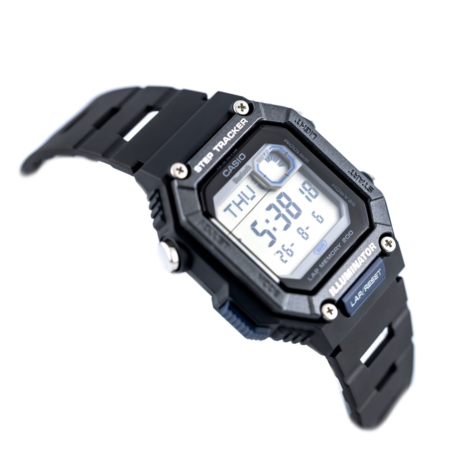 Vyriškas laikrodis CASIO skaitmeninis su mėnulio fazėmis WS-1700H-1AV – 3