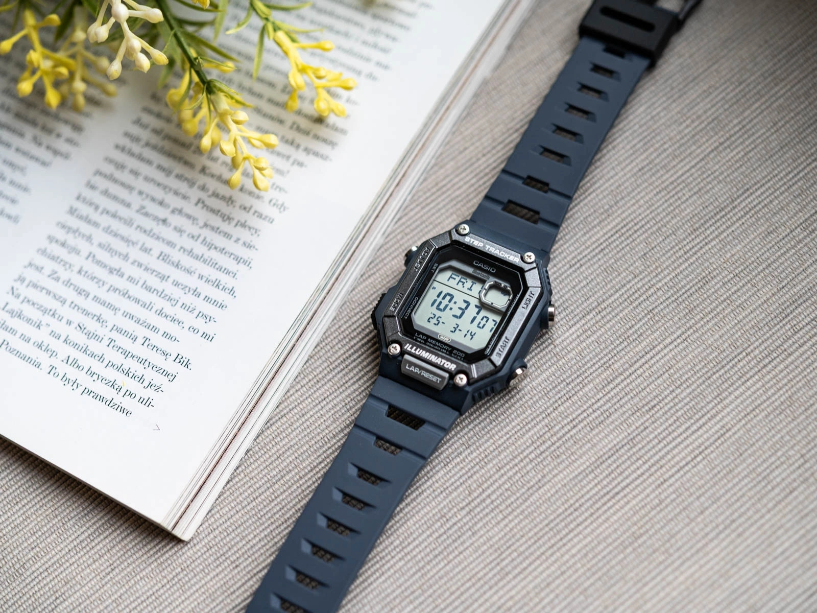 Vyriškas laikrodis CASIO Digital Moonphase WS-B1000-2AVDF – 6