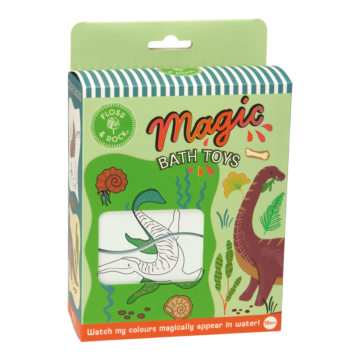 Magiškas maudymosi žaislas-dėlionė, Dinozauras
